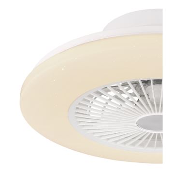 Globo - LED Dimmelhető mennyezeti lámpa ventilátorral LED/30W/230V 3000-6500K + távirányító