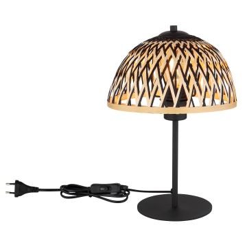 Globo - Asztali lámpa 1xE27/15W/230V bambusz