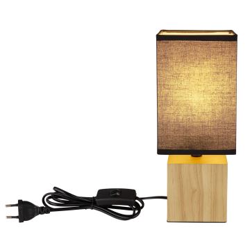 Globo - Asztali lámpa 1xE27/7W/230V fekete/barna