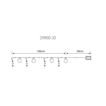 Globo 29900-20 - LED Dekorációs lánc 20xLED/0,03W/2xAA