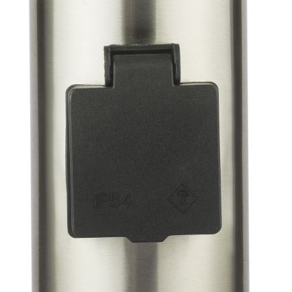 Globo - LED kültéri lámpa érzékelővel és 2 aljzattal LED/9W/230V 60 cm SCHUKO IP44