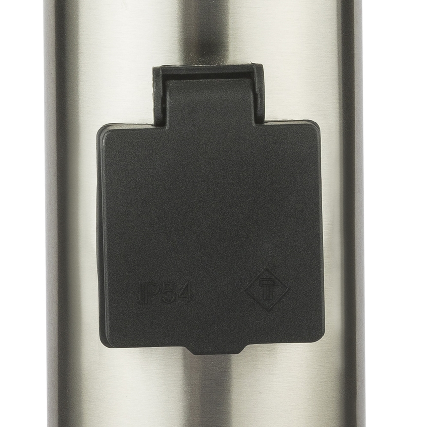 Globo - LED kültéri lámpa érzékelővel és 2 aljzattal LED/9W/230V 60 cm SCHUKO IP44