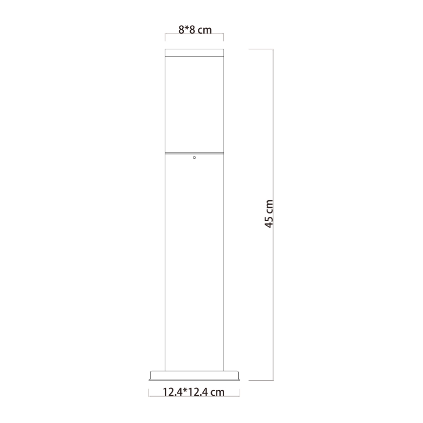 Globo - Kültéri lámpa 1xE27/15W/230V 45 cm IP44