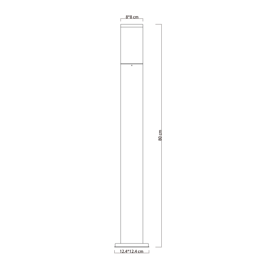 Globo - Kültéri lámpa 1xE27/15W/230V 80 cm IP44