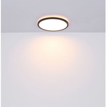 Globo - LED dimmelhető fürdőszobai lámpa LED/18W/230V átm. 29,4 cm IP44 fekete