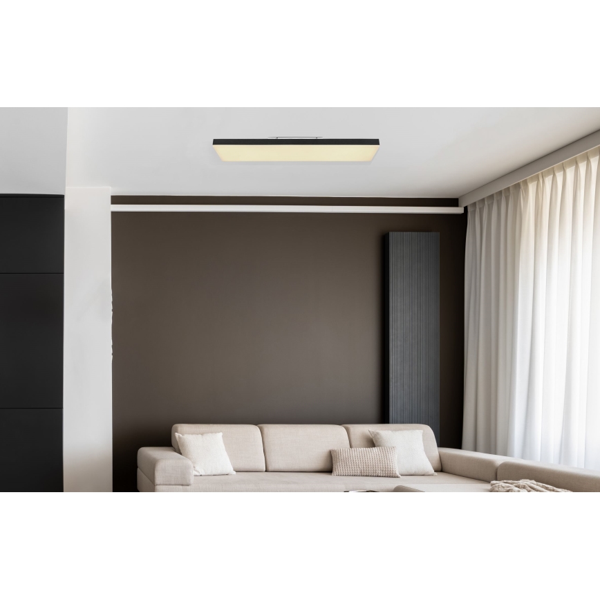 Globo - LED Dimmelhető mennyezeti lámpa LED/24W/230V 2700-6500K fekete + távirányítás