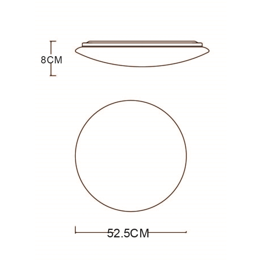 Globo - LED Dimmelhető mennyezeti lámpa LED/48W/230V 3000/4200/6400K + távirányítás