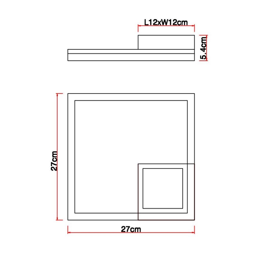 Globo - LED Mennyezeti lámpa LED/12W/230V