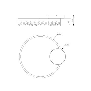 Globo - LED Mennyezeti lámpa LED/24W/230V