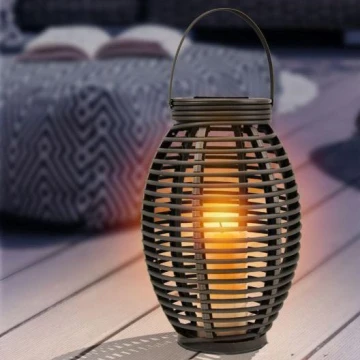 Globo - LED Napelemes lámpa LED/0,06W/3,2V IP44 rattan