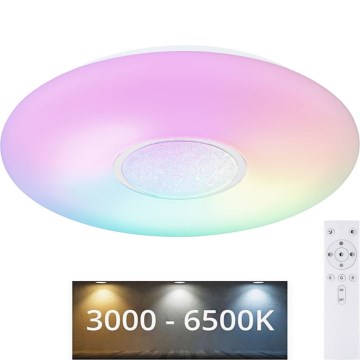 Globo - RGBW Dimmelhető mennyezeti lámpa LED/24W/230V 3000-6500K + távirányítás