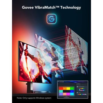 Govee - Dreamview G1 Smart LED RGBIC monitor világítás 27-34" Wi-Fi