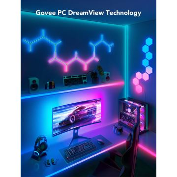 Govee - Dreamview G1 Smart LED RGBIC monitor világítás 27-34" Wi-Fi