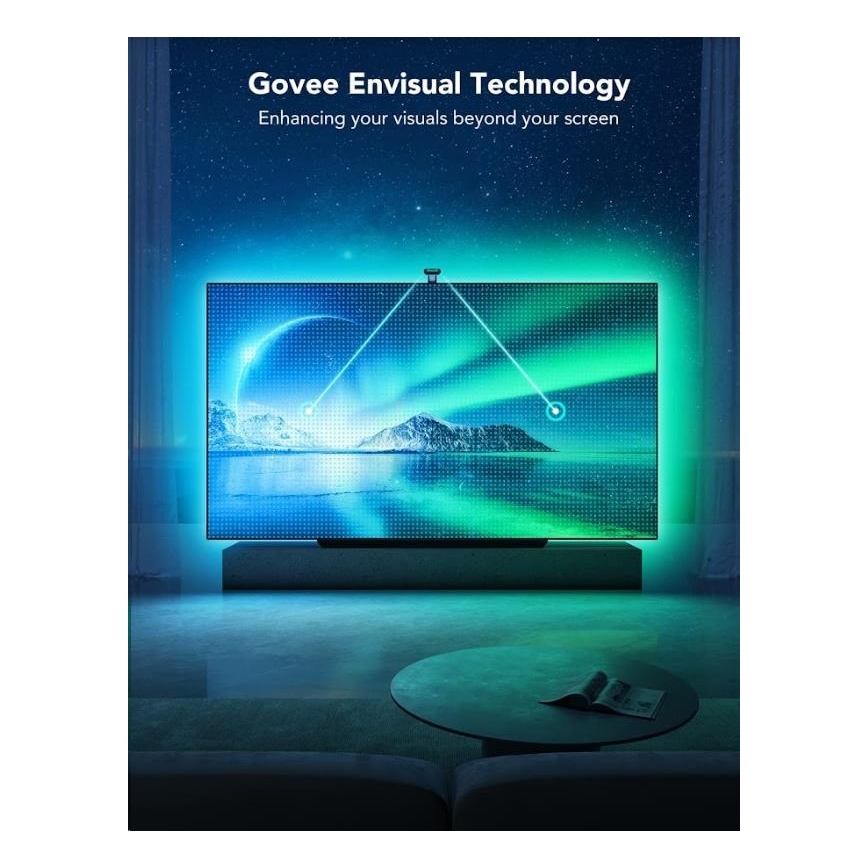 Govee - DreamView T2 DUAL TV 55-65" SMART LED háttérvilágítás RGBIC Wi-Fi + távirányítás