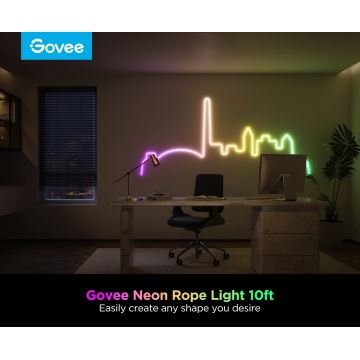 Govee - Neon 2 MATTER hajlítható LED szalag 3m RGBIC Wi-Fi IP67