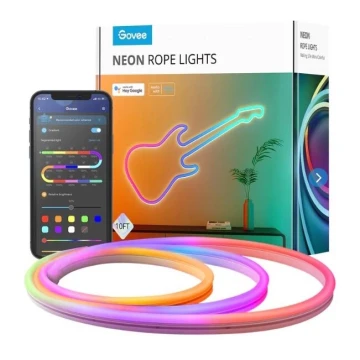 Govee - Neon SMART hajlítható LED Szalag - RGBIC - 3m Wi-Fi IP67