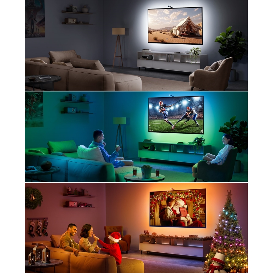 Govee - TV Backlight 3 Lite TV 55-65" SMART LED háttérvilágítás RGBICW Wi-Fi IP67 + távirányítás