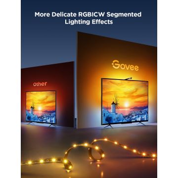 Govee - TV Backlight 3 Lite TV 75-85" SMART LED háttérvilágítás RGBICW Wi-Fi IP67 + távirányítás