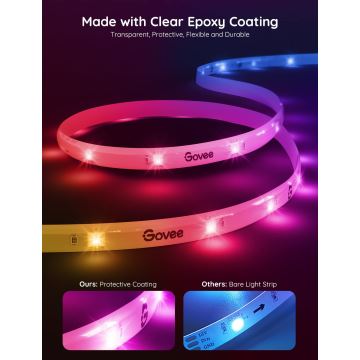 Govee - Wi-Fi RGBIC Smart PRO LED szalag 3m - extra tartós