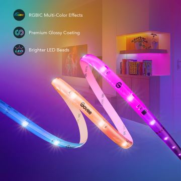 Govee - Wi-Fi RGBIC Smart PRO LED szalag 3m - extra tartós