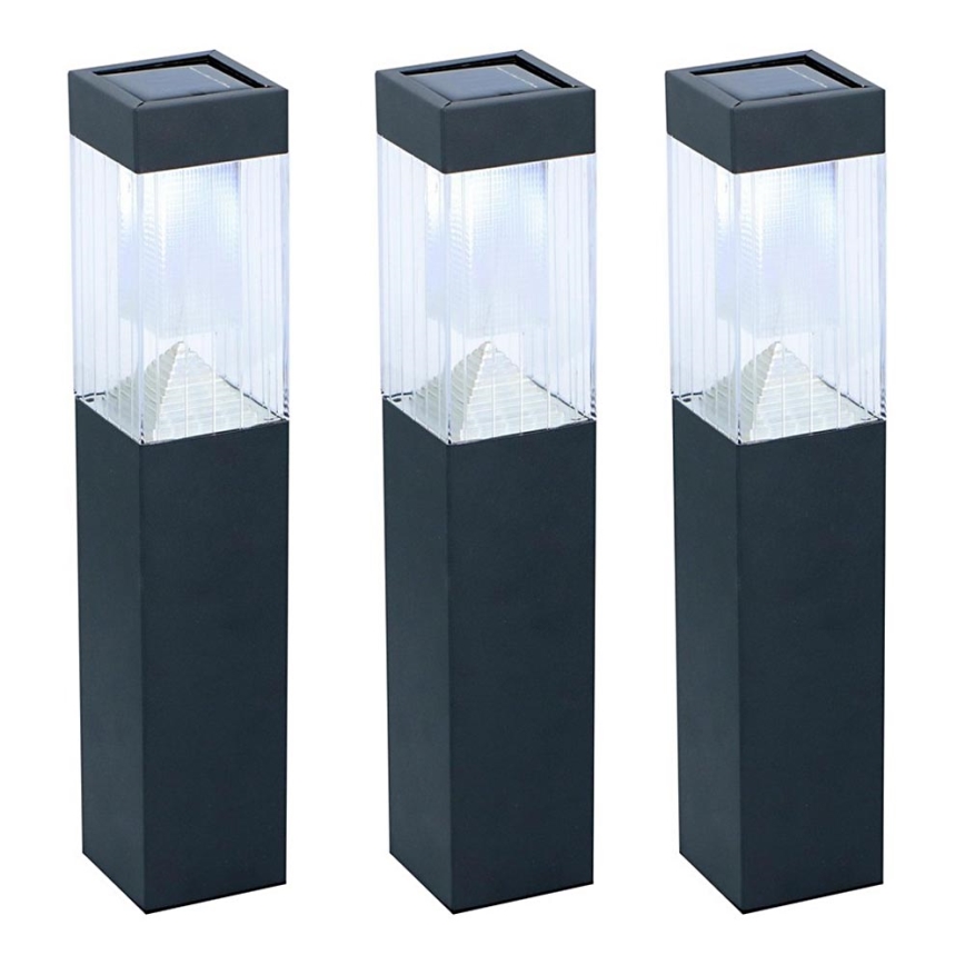 Grundig - KÉSZLET 3x Napelemes lámpa LED/1,2V 6,5x35,5cm