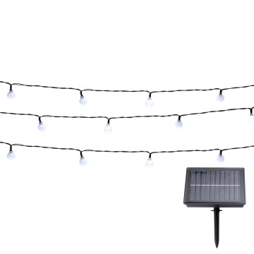 Grundig - LED Napelemes lánc 100xLED/8 funkció 16,85m meleg fehér