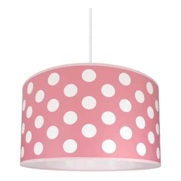 Gyereklámpa DOTS PINK 1xE27/60W/230V