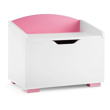 Gyermek tárolódoboz PABIS 50x60 cm fehér/rózsaszín