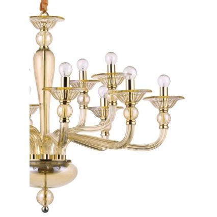 Ideal Lux - Csillár láncon DANIELI 12xE14/40W/230V átm. 94 cm réz