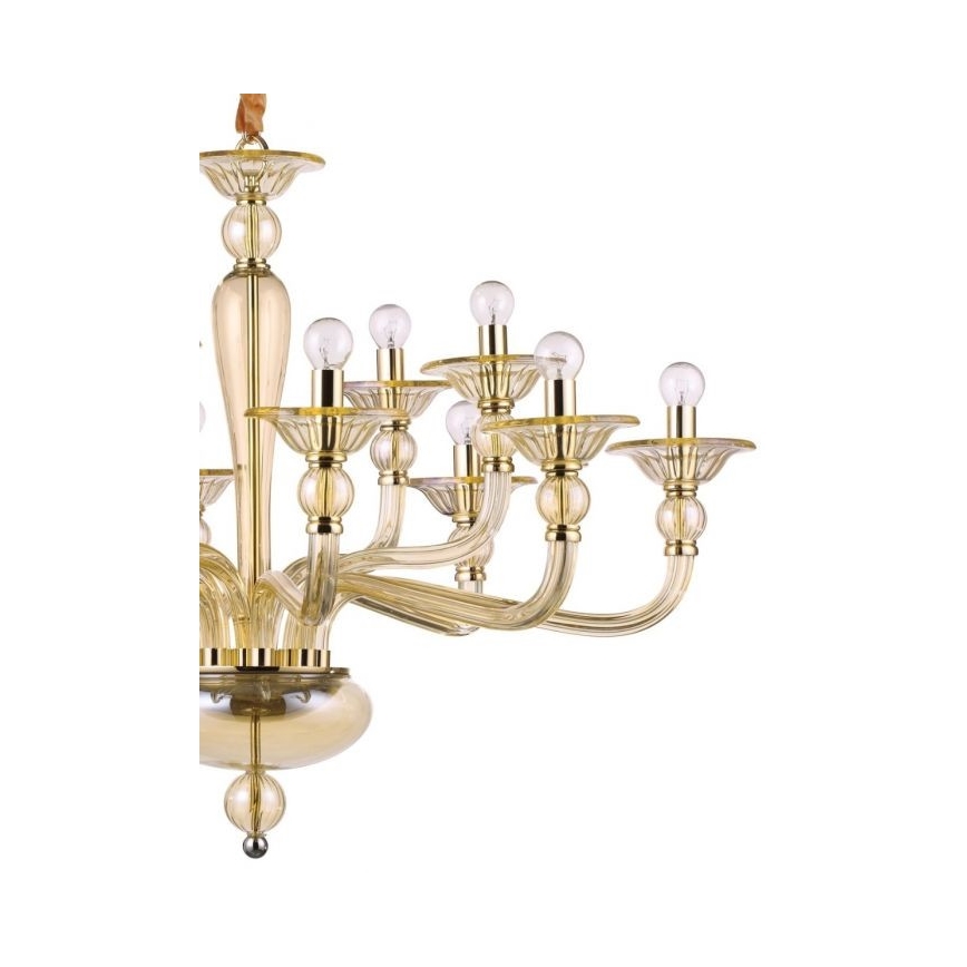 Ideal Lux - Csillár láncon DANIELI 12xE14/40W/230V átm. 94 cm réz