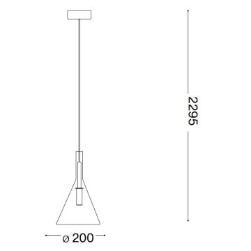 Ideal Lux - LED Csillár zsinóron EMPIRE 1xG9/3W/230V