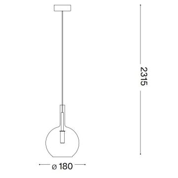 Ideal Lux - LED Csillár zsinóron EMPIRE 1xG9/3W/230V