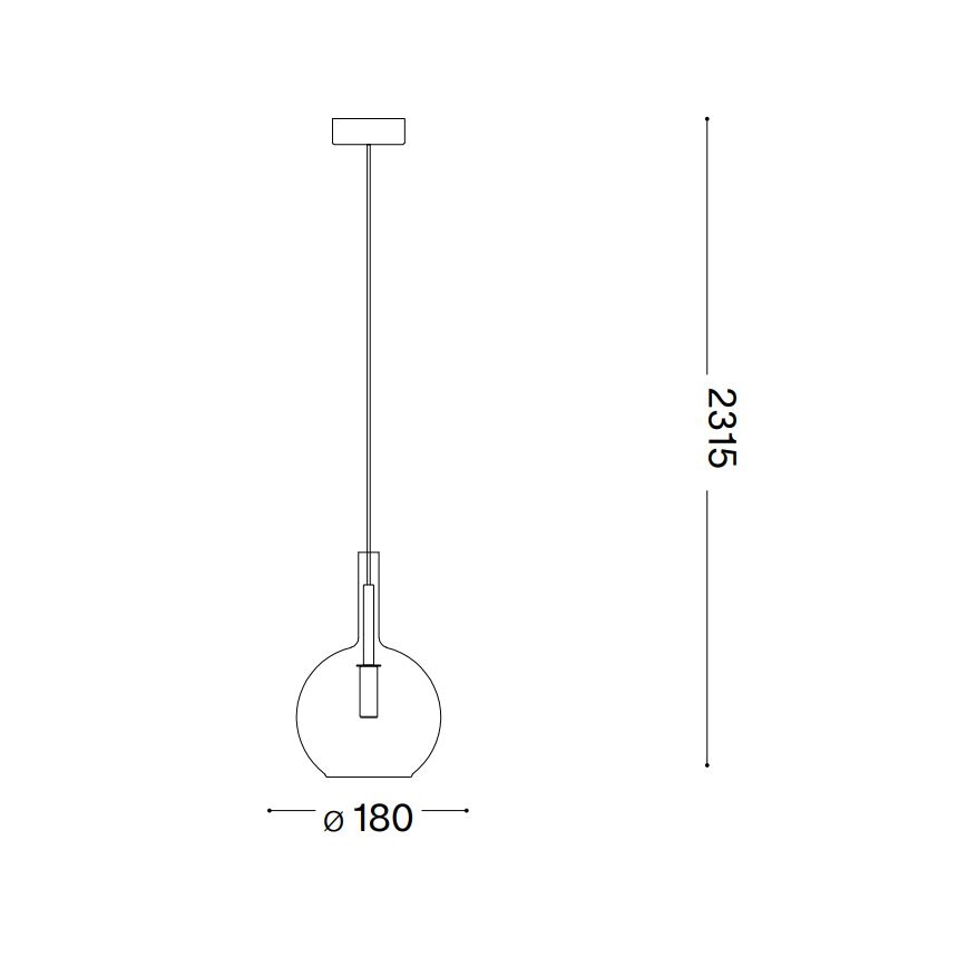 Ideal Lux - LED Csillár zsinóron EMPIRE 1xG9/3W/230V