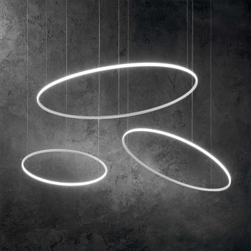 Ideal Lux - LED Csillár zsinóron HULAHOOP LED/46W/230V átm. 100 cm fehér