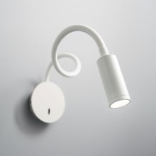 Ideal Lux - LED Rugalmas kicsi lámpa FOCUS LED/3,5W/230V CRI 90 fehér