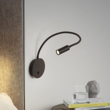Ideal Lux - LED Rugalmas kicsi lámpa FOCUS LED/3,5W/230V CRI 90 fekete