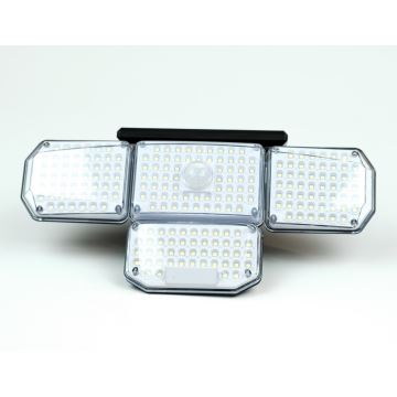 LED Napelemes fali lámpa érzékelővel LED/5W/5,5V IP65