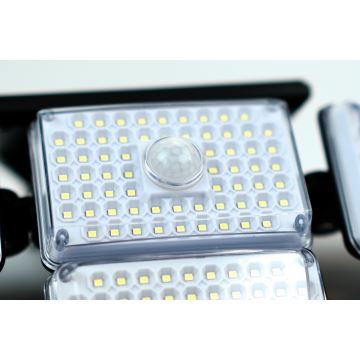 LED Napelemes fali lámpa érzékelővel LED/5W/5,5V IP65