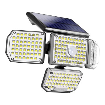 Immax 08499L - LED Napelemes fali lámpa érzékelővel LED/5W/5,5V IP44