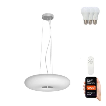 Immax NEO 07059L - LED RGBW Dimmelhető csillár zsinóron FUENTE 3xE27/8,5W/100-240V 40 cm + távirányítás Tuya