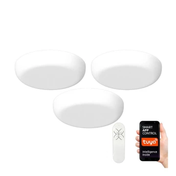 Immax NEO 07109KD - KÉSZLET 3x LED Dimmelhető fürdőszobai beépíthető lámpa PRACTICO LED/24W/230V Tuya IP44 + távirányítás