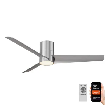 Immax NEO 07135-S - LED Dimmelhető mennyezeti ventilátor FRESH LED/18W/230V Wi-Fi Tuya króm + távirányítás