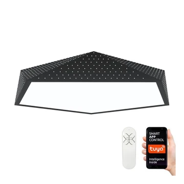 Immax NEO 07151-B80 - LED Dimmelhető mennyezeti lámpa BRILIANT LED/56W/230V Wi-Fi Tuya fekete + távirányító