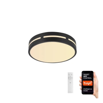 Immax NEO 07152-B40 - LED Dimmelhető mennyezeti lámpa NEO LITE PERFECTO LED/24W/230V Wi-Fi Tuya fekete + távirányító