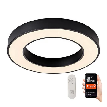 Immax NEO 07209L - LED Dimmelhető mennyezeti lámpa PASTEL LED/53W/230V 60 cm fekete Tuya + távirányítás