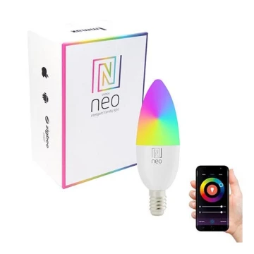 Immax NEO 07716L - LED RGB+CCT Dimmelhető izzó E14/5,5W/230V 2700K Wi-Fi Tuya