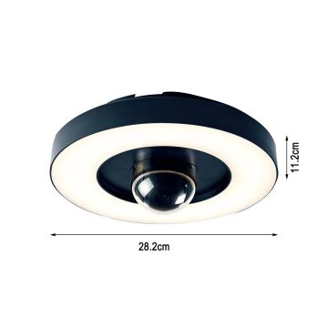 Immax NEO 07792L - LED Intelligens kültéri kamera lámpával RING 22W/230V IP44 Wi-Fi Tuya