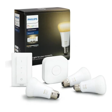 Induló készlet Philips Hue WHITE AMBIANCE 3xE27/9,5W/230V