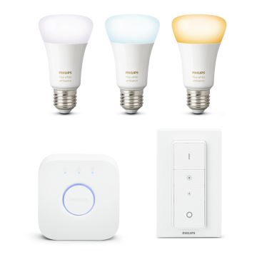 Induló készlet Philips HUE WHITE AMBIANCE 3xE27/9,5W/230V