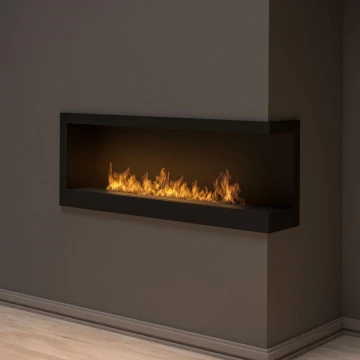 InFire - Sarok BIO kandalló 45x120 cm 3kW fekete